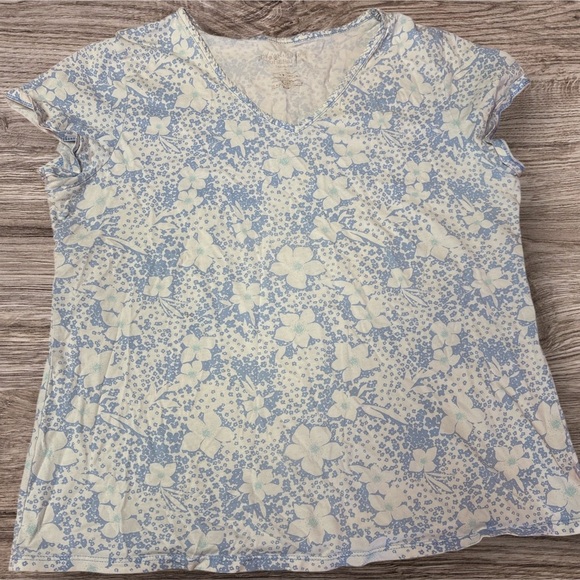 Croft & Barrow Blue and White Pajama Set - Picture 4 of 7